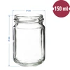 156 ml Twist-Off-Glas mit farbigem Deckel fi 53 - 6 Stück. - 7 ['Gläser', ' kleine Gläser', ' kleines Glas', ' Glas mit Schraubverschluss', ' Gläser für Einmachprodukte', ' Einmachglas', ' Einmachgläser', ' Gläser für Gewürze', ' Glas für Marmelade', ' Glas für Konfitüre', ' Glas für Honig', ' kleines Glas für Honig']