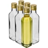 Flasche Maraska 250 ml mit Schraubverschluss 6 St. - 2 ['Flasche Maraska', ' Glasflasche', ' Flasche 250 ml', ' Flaschenset', ' Glasflaschen', ' Essigflaschen', ' Flaschen für Olivenöl', ' Flaschen mit Schraubverschluss']
