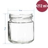 Jar 212 ml - 9 ['Einmachglas', ' Glas', ' kleines Glas', ' Gewürzglas']