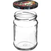 Twist-off-Glas 250 ml mit farbigem Deckel fi66 - 6 Stück. - 4 ['Gläser mit Schraubverschluss', ' Twist-off-Gläser', ' Marmeladengläser', ' Konfitürengläser', ' Konservengläser', ' Salatgläser', ' dekorative Schraubverschlüsse']