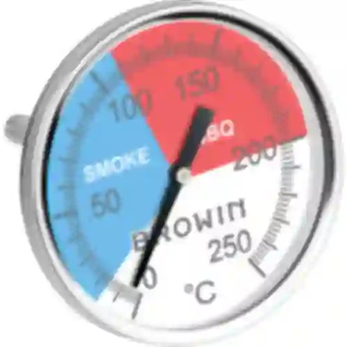 Thermometer für BBQ/Räucheröfen, rostfreier Stahl (0°C bis +250°C) 5,2cm