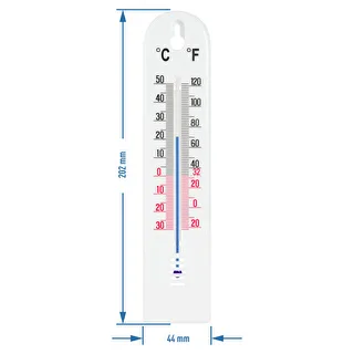 Universelles Thermometer, weiß (-30 °C bis +50 °C), 20 cm – photo 2