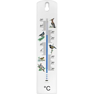 Universelles Thermometer mit Grafik – Vögel (-30°C bis +50°C) 20 cm