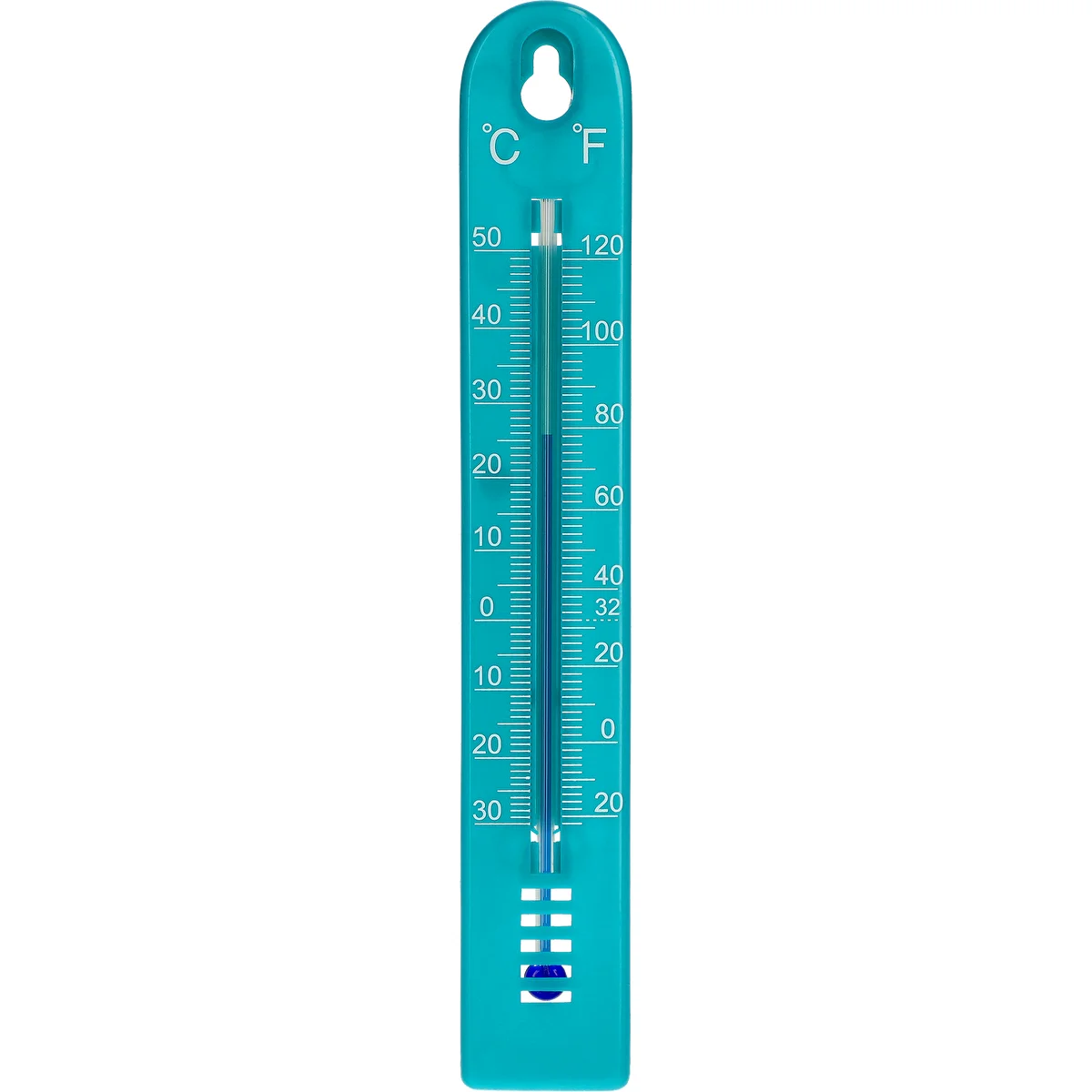 Universelles Thermometer (-30 bis +50 °C), 17 cm, blau