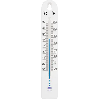 Universelles Thermometer (-30 bis +50 °C), 17 cm, weiß