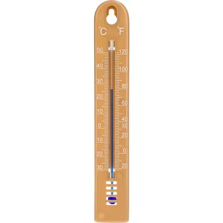 Universelles Thermometer (-30 bis +50 °C), 17 cm, hellbraun