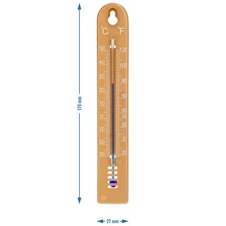 Universelles Thermometer (-30 bis +50 °C), 17 cm, hellbraun – photo 4