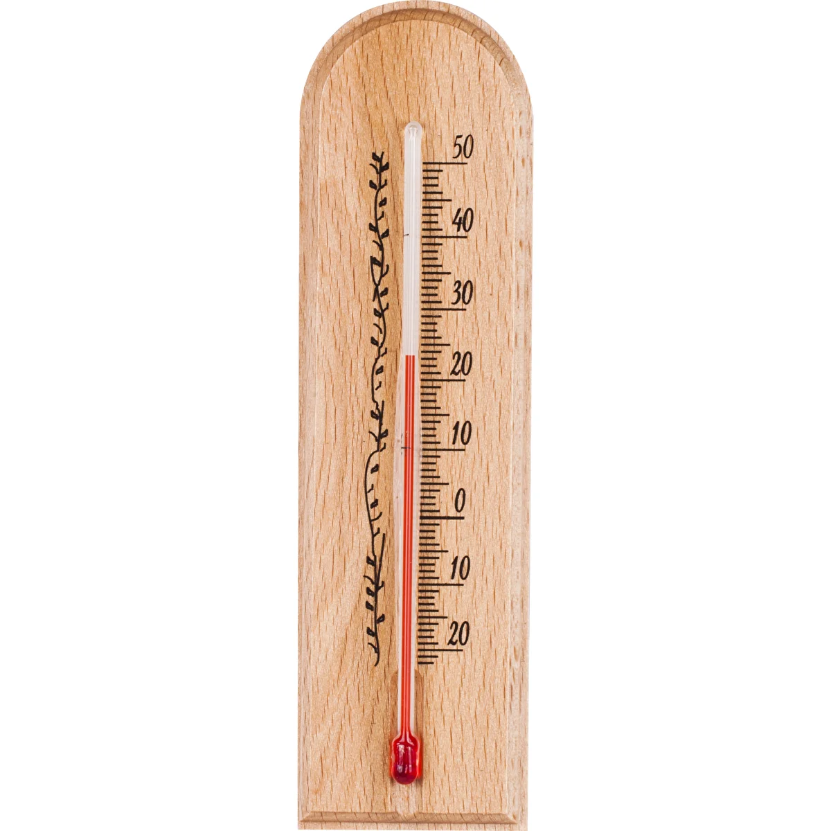 Raumthermometer mit Muster (-20°C bis +50°C) 15 cm