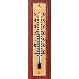 Zimmerthermometer mit goldfarbener Skala (-10 °C bis +50 °C), 12 cm