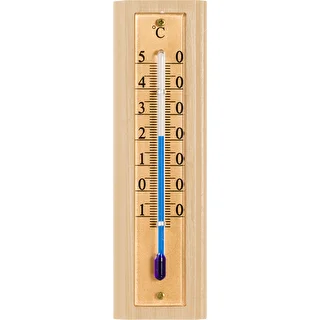 Zimmerthermometer mit goldfarbener Skala (-10 °C bis +50 °C), 12 cm – photo 2
