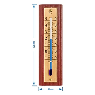 Zimmerthermometer mit goldfarbener Skala (-10 °C bis +50 °C), 12 cm – photo 4