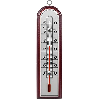 Zimmerthermometer mit silberner Skala (-10 °C bis +50 °C) 16 cm, Mix – photo 2