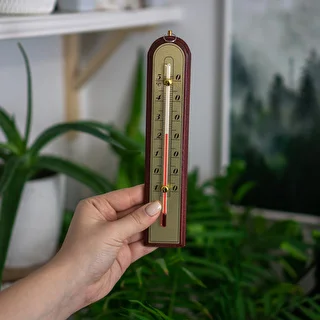 Raumthermometer mit goldener Skala (-10 °C bis +50 °C) 22 cm, Mix – photo 3