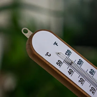 Zimmerthermometer mit weißer Skala (-30°C bis +50°C), 20 cm – photo 5