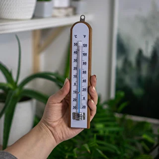 Zimmerthermometer mit weißer Skala (-30°C bis +50°C), 20 cm – photo 3