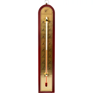 Zimmerthermometer mit goldfarbener Skala (-10 °C bis +60 °C), 28 cm, Mix – photo 2