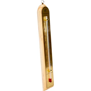 Zimmerthermometer mit goldfarbener Skala (-10 °C bis +60 °C), 28 cm, Mix – photo 3