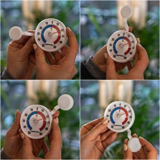 Universelles, selbstklebendes Thermometer (-50 °C bis +50 °C) Ø 7,2 cm – photo 5