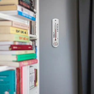 Universelles silbernes Thermometer mit Hygrometer (-30 °C bis +50 °C) 25 cm – photo 6