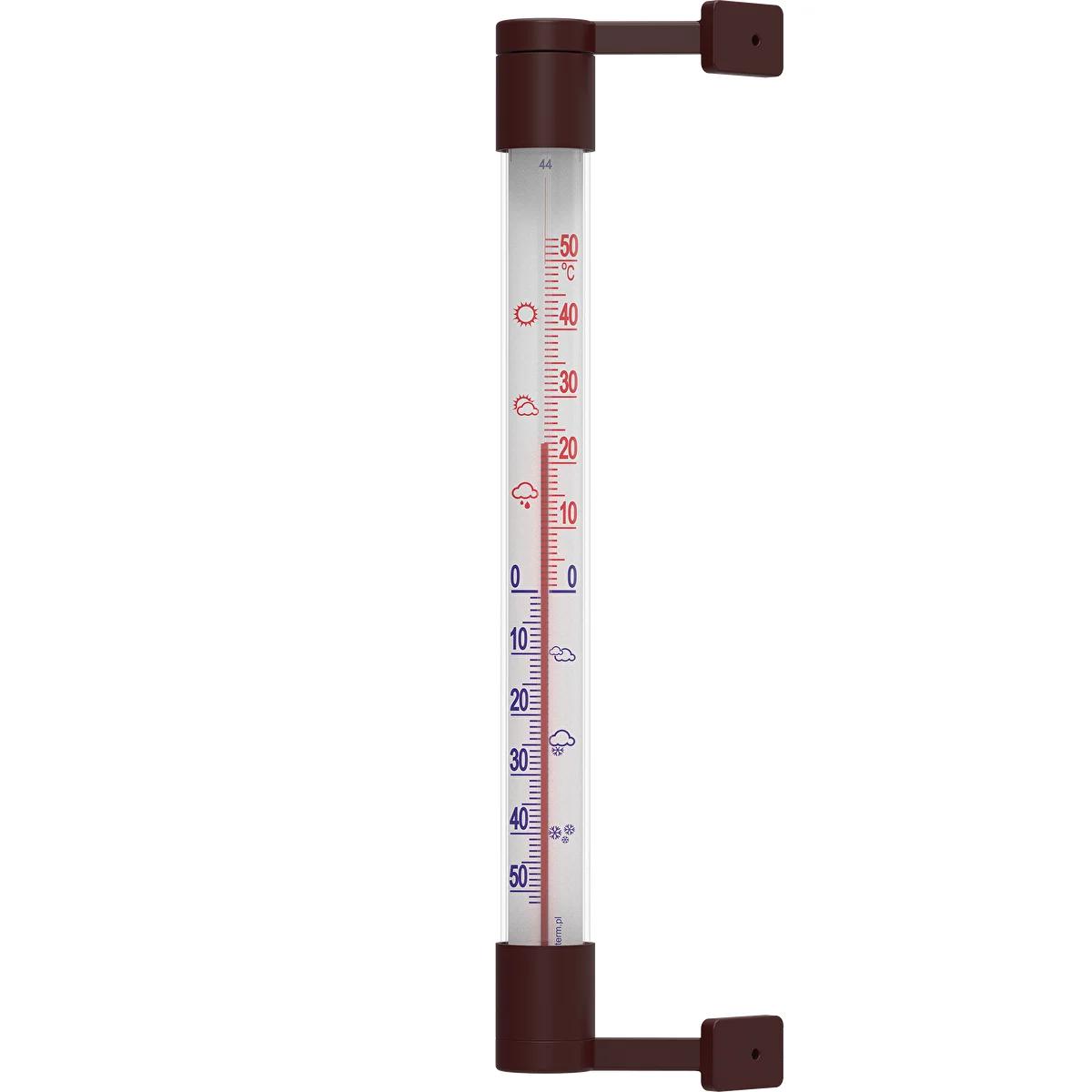 Außenthermometer braun (-50 °C bis +50 °C) 22 cm