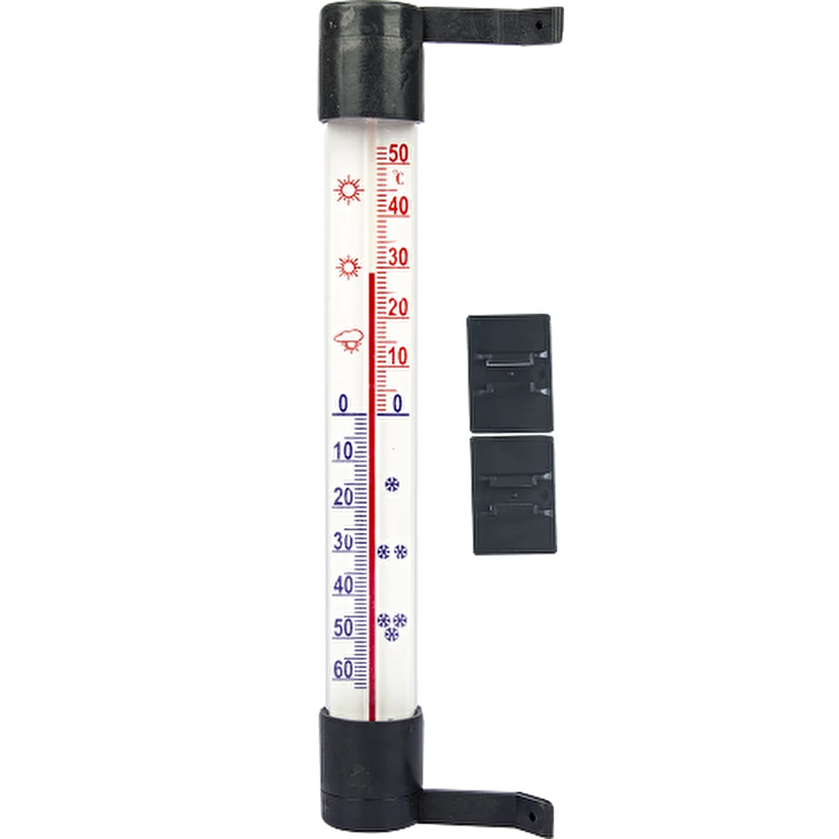 Außenthermometer Anthrazit (-60°C bis +50°C) 23 cm
