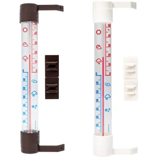Außenthermometer mit transparenter Skala (-70 °C bis +50 °C) 23 cm, Mix