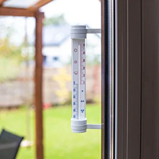 Weißes Außenthermometer (-50°C bis +50°C), 27 cm – photo 2