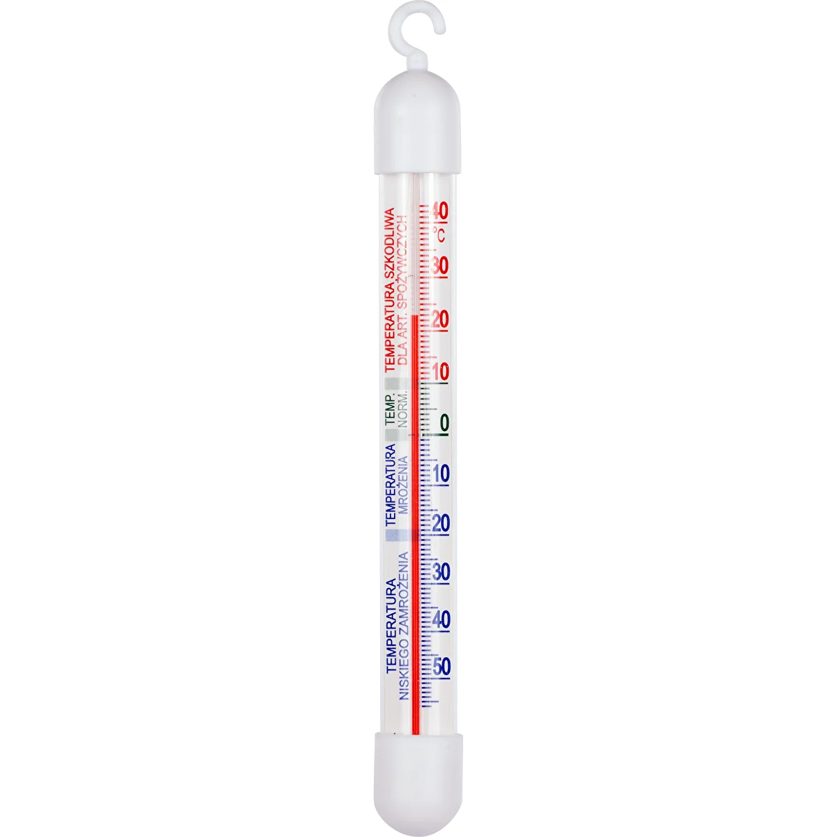 Thermometer für Kühlschränke und Gefriergeräte (-50 °C bis +40 °C) 17 cm