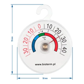 Thermometer für Kühlschränke und Gefrierschränke (-35 °C bis +45 °C) Ø 5 cm – photo 2