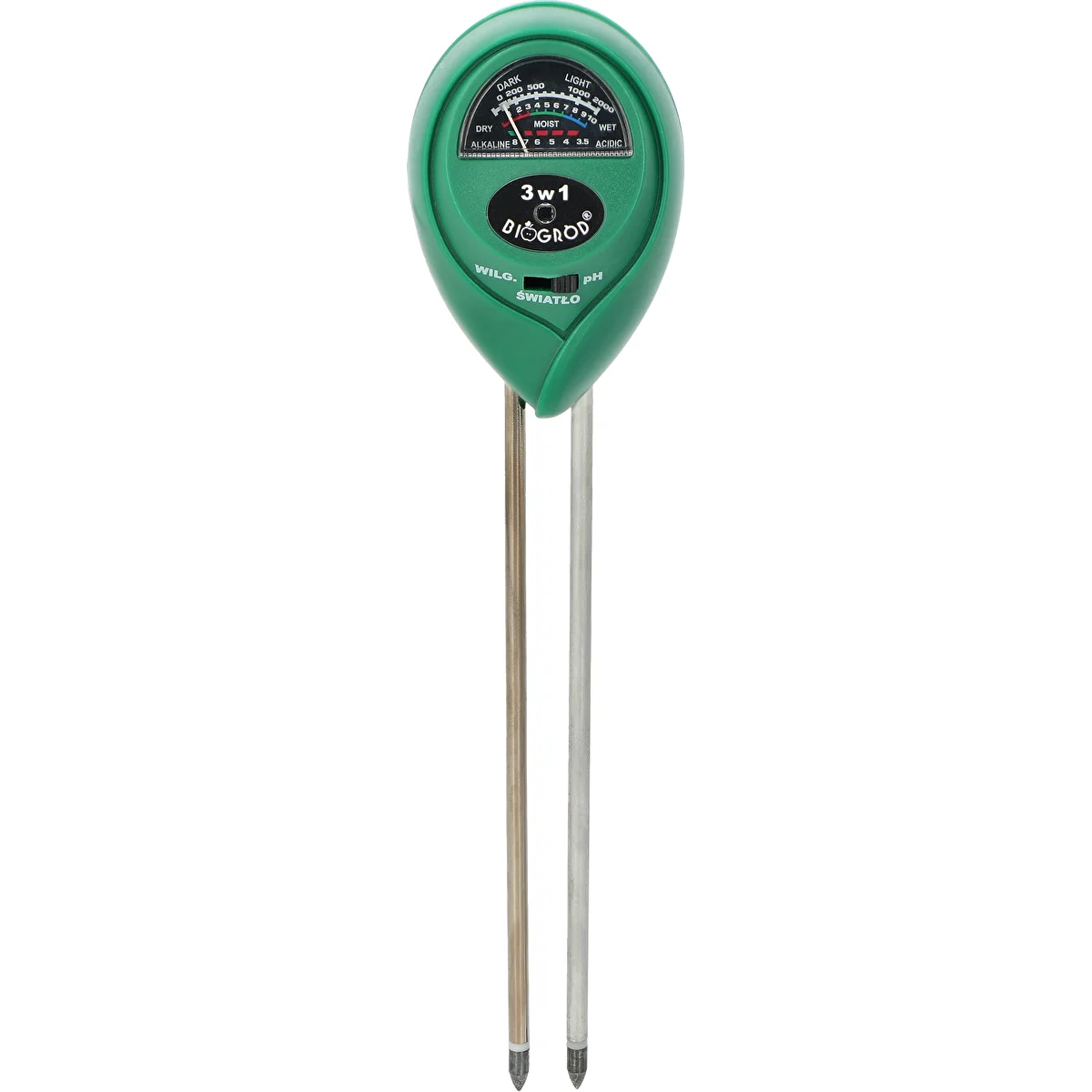 3-in-1-Bodentester – pH, Bodenfeuchte, Lichtintensität