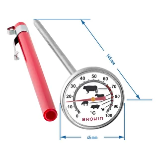 Küchenthermometer mit grafischer Anzeige (0 °C bis +100 °C) 12,5 cm – photo 2