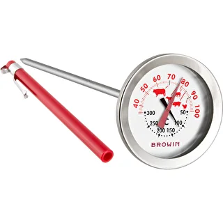 Thermometer mit Doppelskala (30 °C bis 100 °C) / (50 °C bis 300 °C), 13,0 cm