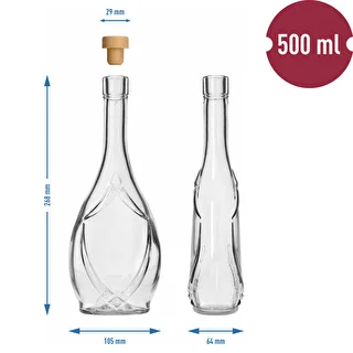 Dekorflasche ICONA 500 ml, mit Pilzkorken, 1 Stück – photo 5