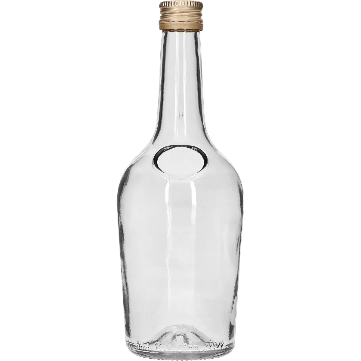 Flasche GLORIA 0,5 l, mit goldener Schraubkappe Ø 28 mm, 1 Stk.