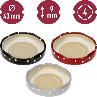 Schraubdeckel Ø 43 mm, Punkte-Mix – 10 Stück – photo 10