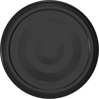 Schwarzer TO-Schraubdeckel Ø 53 mm (4 Laschen) – 10 Stück