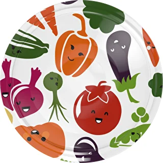 Twist-Off-Deckel Ø 66/4 Gemüse-Motive - 10 Stück