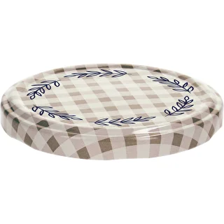 Twist-Off-Deckel TO 82/6, beige kariert, 10 Stück. – photo 3