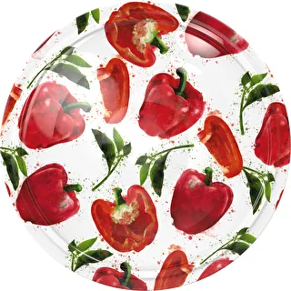 Schraubdeckel TO 66/4 Paprika-Illustration – 10 Stück