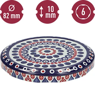 Twist-Off-Deckel mit Aufdruck – Design Keramik 2, Ø 82/6, 10 Stk. – photo 3