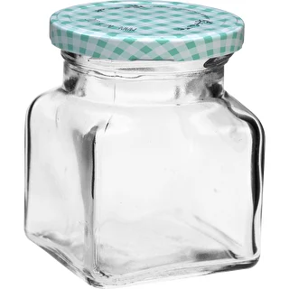 Quadratisches Twist-Off-Glas 120 ml, TO 53 (Ø 53 mm), mit Schraubdeckel – 6 Stück – photo 2