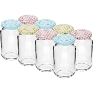TO-Glas 190 ml mit farbigen Deckeln Ø 53 mm – 8 Stück – photo 2