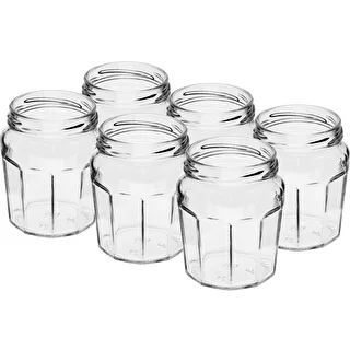 Konfitüreglas 230 ml mit schwarzem Deckel fi63/4 - 6 Stück – photo 4