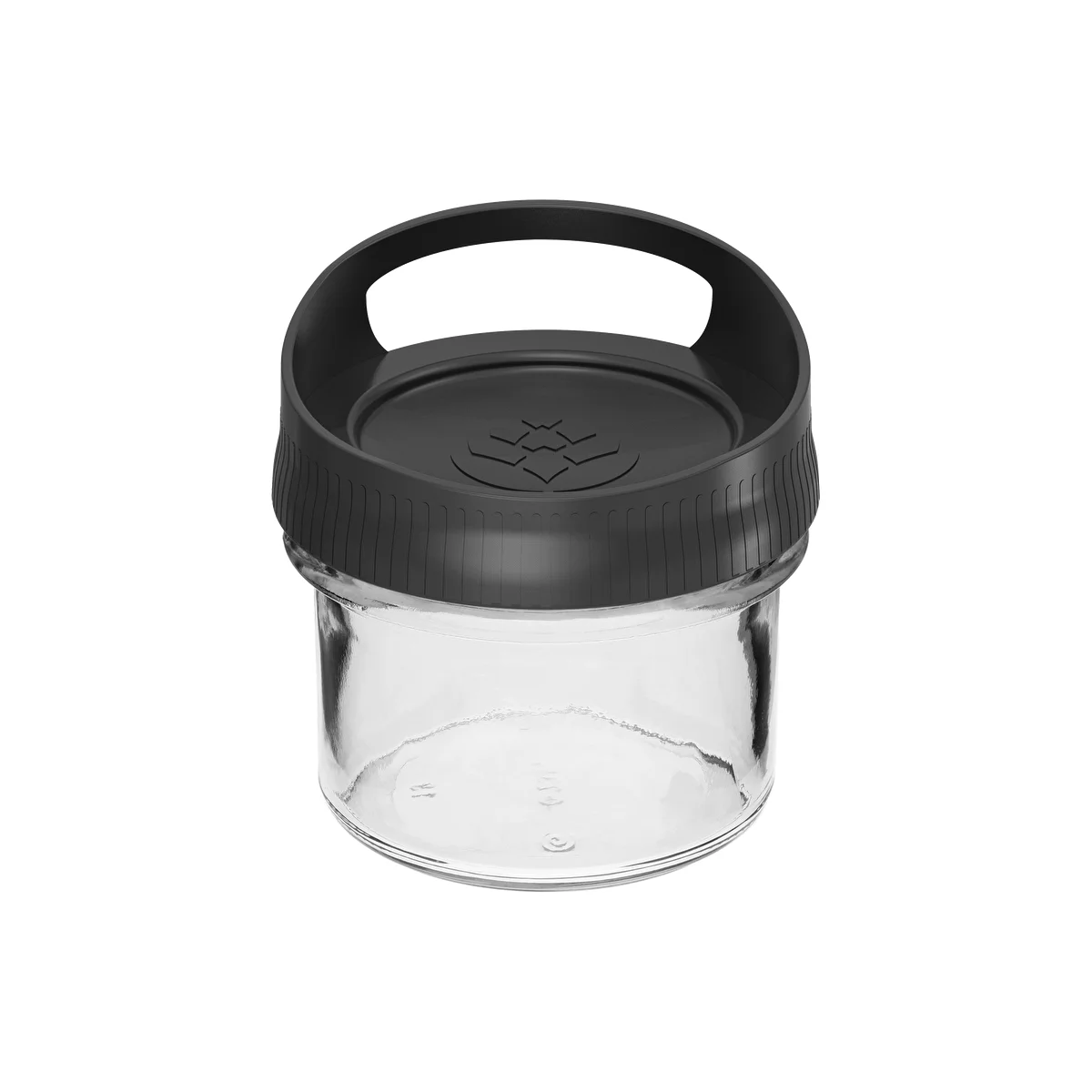 Glasbehälter 235 ml, mit Schraubdeckel zum Aufhängen