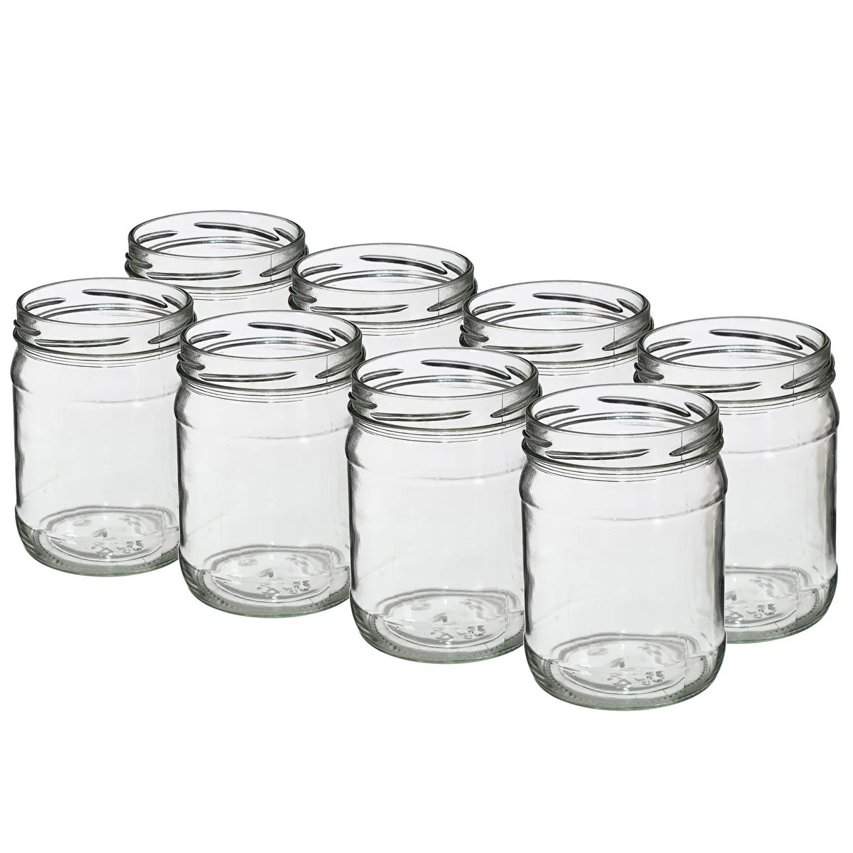 Twist-Off-Glas 500 ml Ø 82/6 – 8 Stück