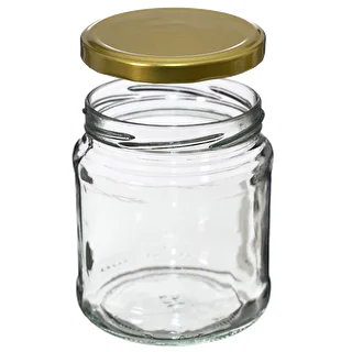 TO-Glas 500 ml mit goldenem Schraubdeckel fi82/6 – 6 Stück – photo 2