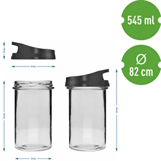 Vorratsglas 545 ml mit Deckel zum Aufhängen – photo 5