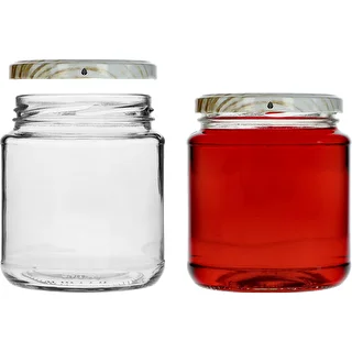 Twist-Off-Glas, bauchig, 580 ml mit farbigen Deckeln Ø 82/6, 6 Stück – photo 4