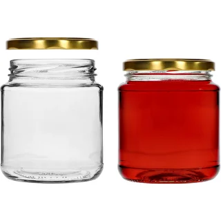 Twist-off-Glas, bauchig, 580 ml, mit goldenem Deckel Ø 82/6, 6 Stück – photo 3