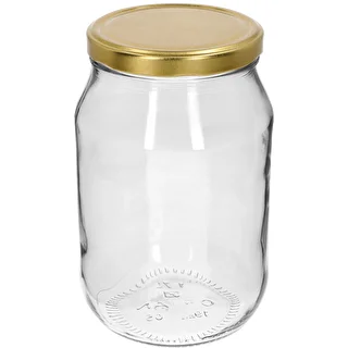 TO-Glas 1,7 l mit goldenem Deckel Ø 100/6, 1 Stück